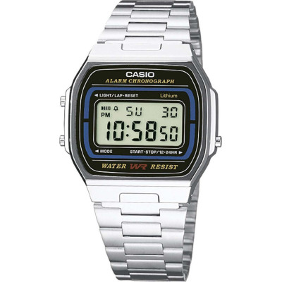 Casio A-164WA-1VES Vintage Digital Stainless Steel Watch