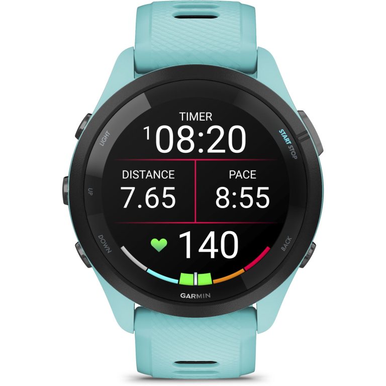 Garmin Forerunner 265 Aqua / Black – GPS Smartwatch για τρέξιμο