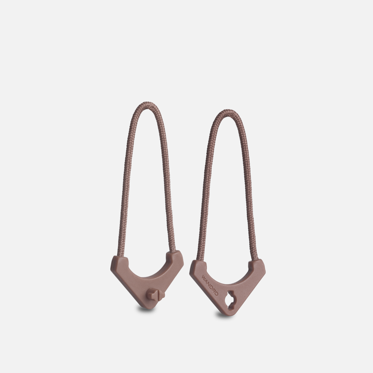 WORRYLESS™️ Locking Zipper Pullers in Atacama Clay